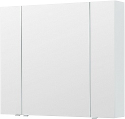 Aquanet Зеркальный шкаф Алвита New 100 белый матовый – фотография-2